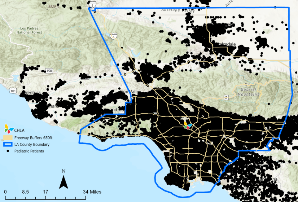 Ambient Air Quality Exposure Among Pediatric Patients CHLA